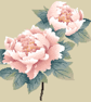 237 - Peony Cross Stitch Pattern: Chinese Ink Painting Style (PDF Counted Chart) - Image 3