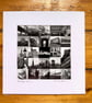 ‘Edinburgh Iconic’ signed square mounted print 30 x 30cm FREE DELIVERY - Image 2