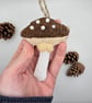Bead embroidered mushroom decoration - Image 6