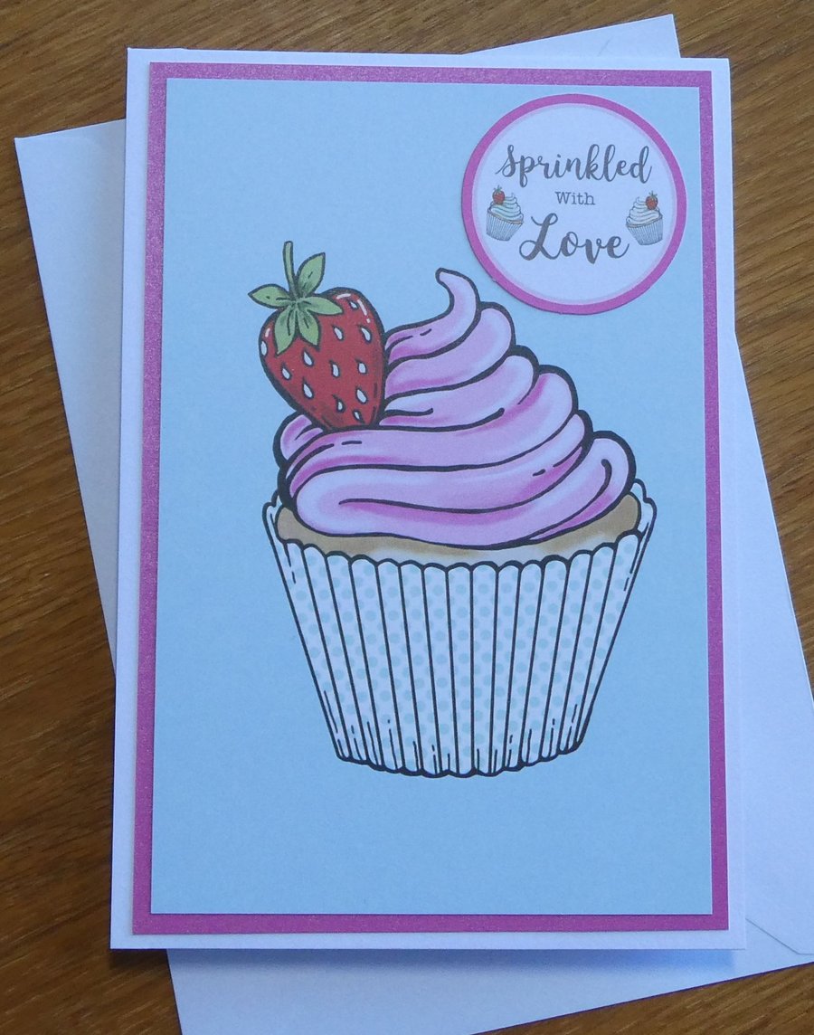 Sprinkled with Love Cupcake Card