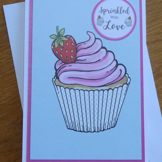 Sprinkled with Love Cupcake Card