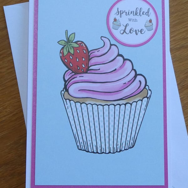 Sprinkled with Love Cupcake Card