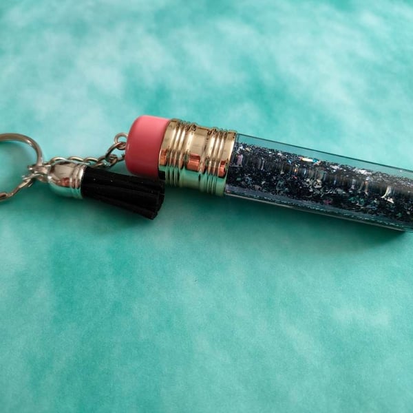 Chunky Pencil Shaped Keyring