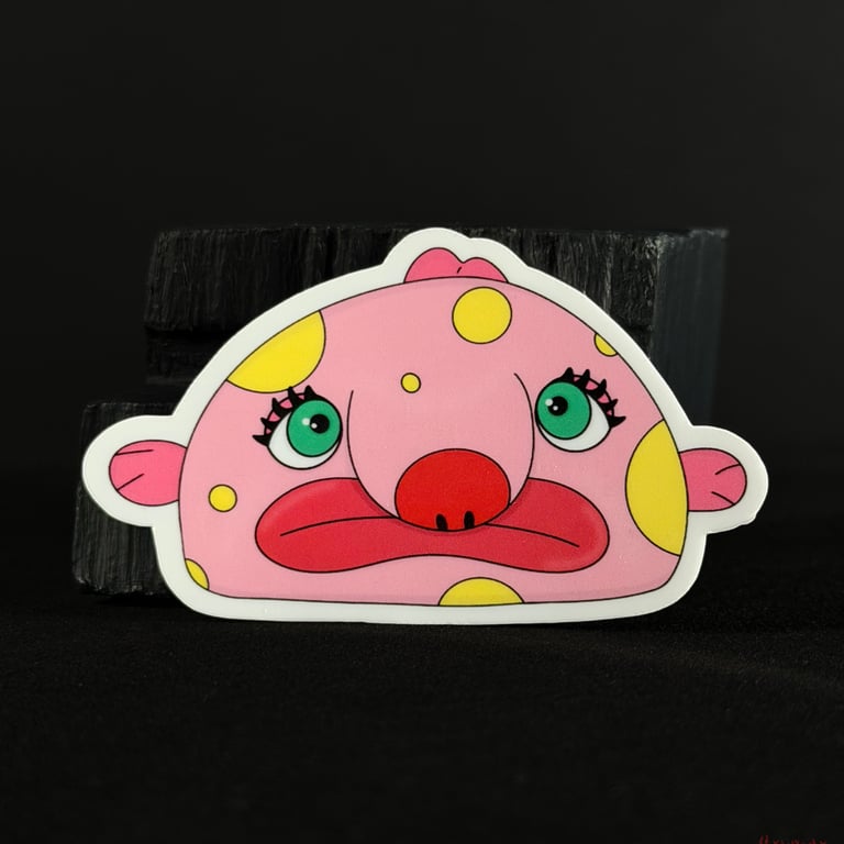 Mr Blobfish Vinyl Sticker