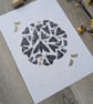 British Moth Collection Print, Limited Edition Lepidoptera Linocut Print - Image 3