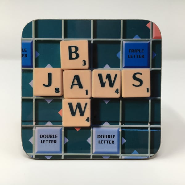 ‘Bawjaws’ scrabble coaster FREE DELIVERY