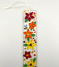 Fused glass floral suncatcher