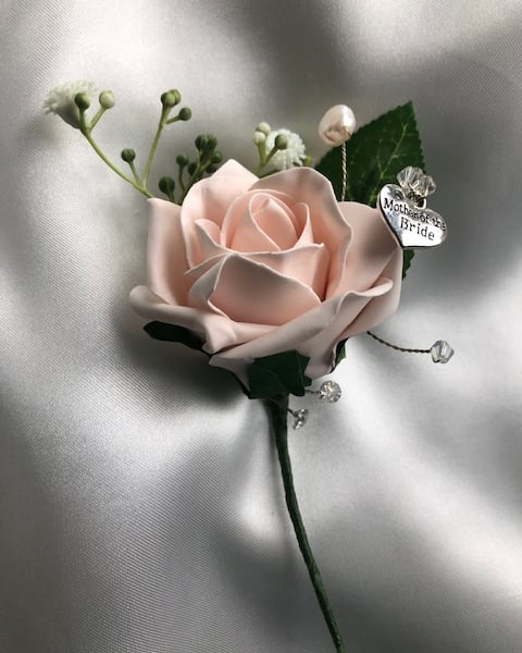 Personalised Mother of the Bride or Groom Wedding Boutonniere - 