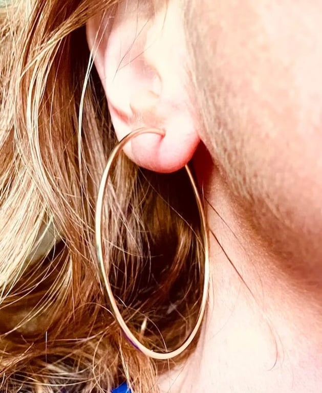 Large 50mm 14k Gold Filled Hoop Earrings