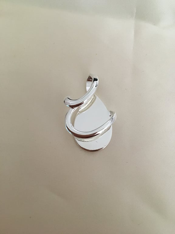 Teardrop Wave Pendant Setting - S20