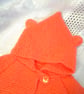 Baby's Hand Knitted Hooded Coat With Teddy Bear Ears, New Baby Gift, Baby's Coat - Image 5