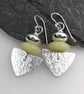 Sterling silver and jasper Shovel earrings - Image 7