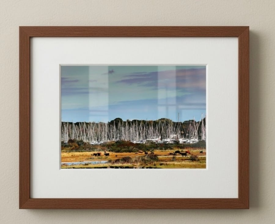 Lymington New Forest Print – Nature Reserve & Marina Wall Art