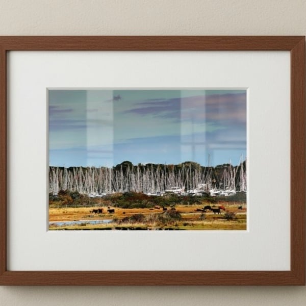 Lymington New Forest Print – Nature Reserve & Marina Wall Art