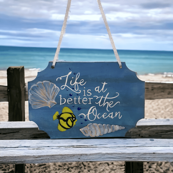 Hand painted wall sign