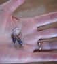 amethyst silver drop earrings, February birthstone - Image 5