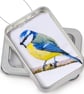 Bluetit, little 3D fabric Blue tit, Blue tit picture, gift, ornament - Image 4