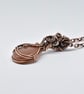 Peach Moonstone and Copper Wire Wrapped and Woven Pendant - Image 8