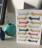 'Little Sausage Dog' multi pack cards - Image 4