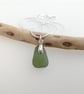 Green Seaham Sea Glass Necklace - pendant only option