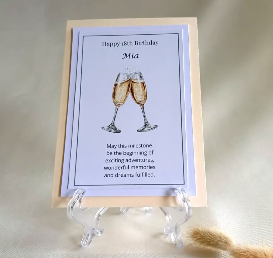 Personalised 18th Birthday Keepsake, Milestone Birthday, Daughter, Granddaughter