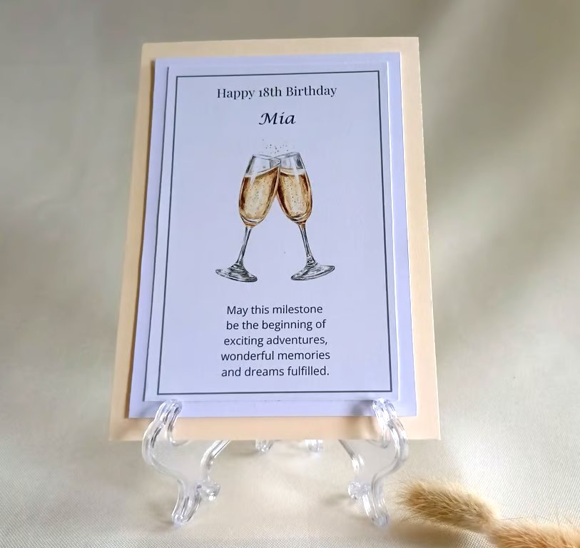 Personalised 18th Birthday Keepsake, Milestone Birthday, Daughter, Granddaughter