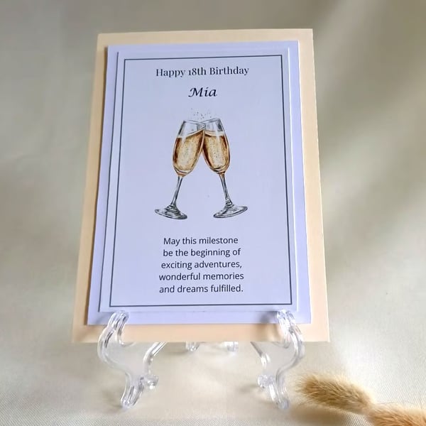 Personalised 18th Birthday Keepsake, Milestone Birthday, Daughter, Granddaughter