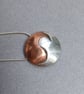 COPPER & FINE SILVER DOMED NECKLACE - Image 2