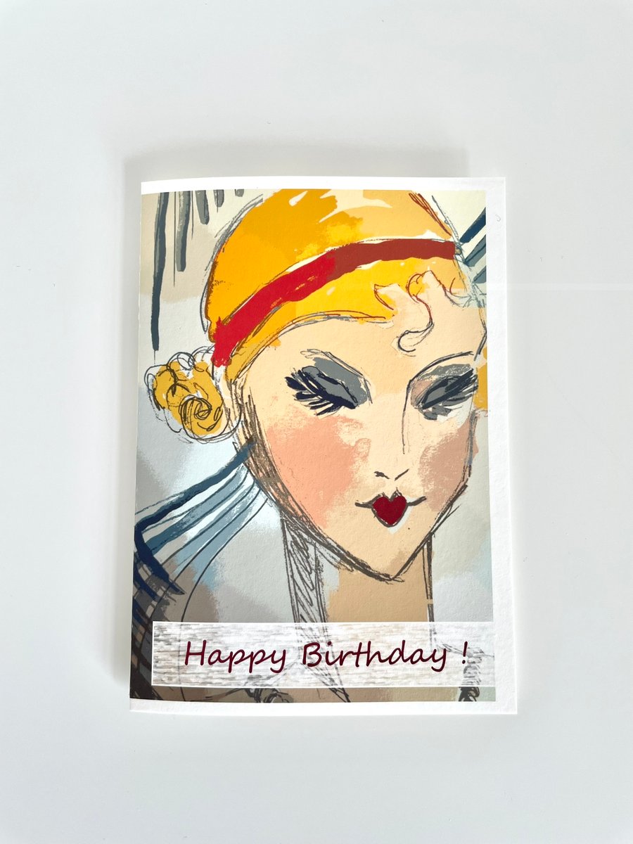 Margot - Fashion birthday card