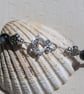 Black Onyx, Faux Amber & Hematite Heart Gemstone Beaded Statement Necklace,  - Image 5