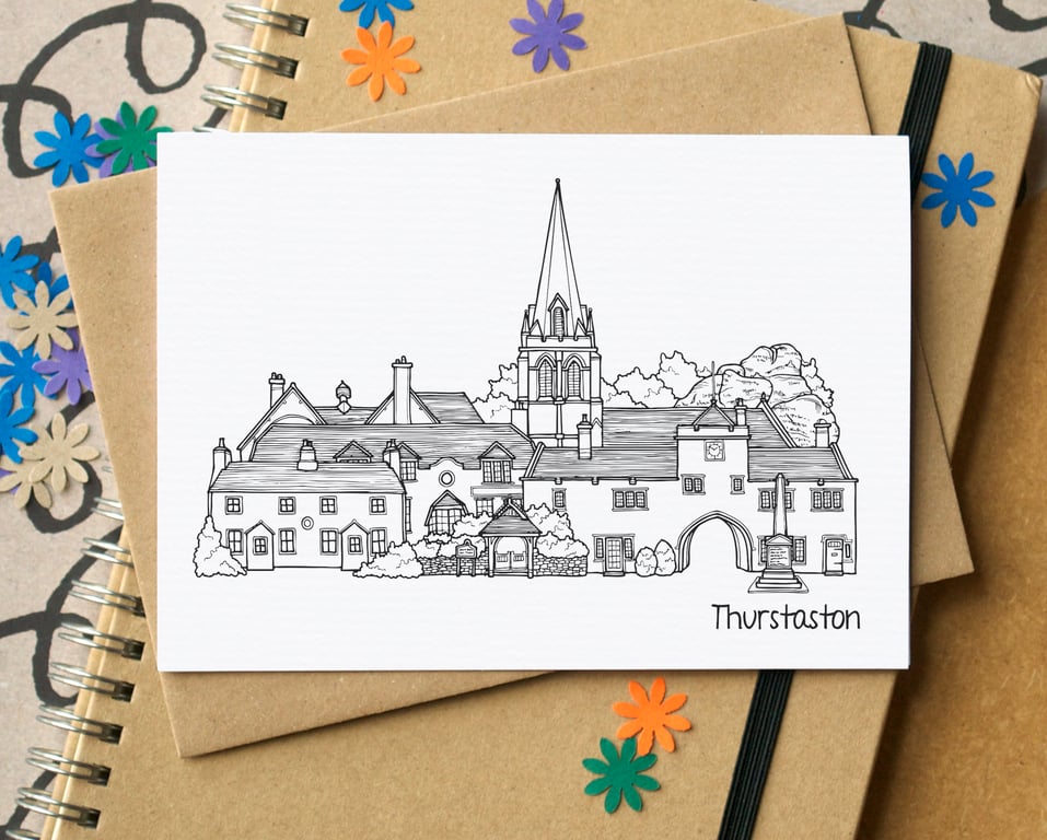 Thurstaston Skyline Greetings Card