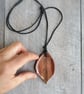 Ceramic leaf necklace - Image 1