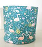 Flamingo Toilet Roll Basket Storage Pot Holder Bathroom Loo Kitchen Tidy Pink
