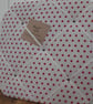 Red Star & Linen Coloured Fabric Memo Board - Image 2