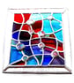 Treasure Chest Stained Glass Suncatcher Handmade 001 Abstract - Image 1