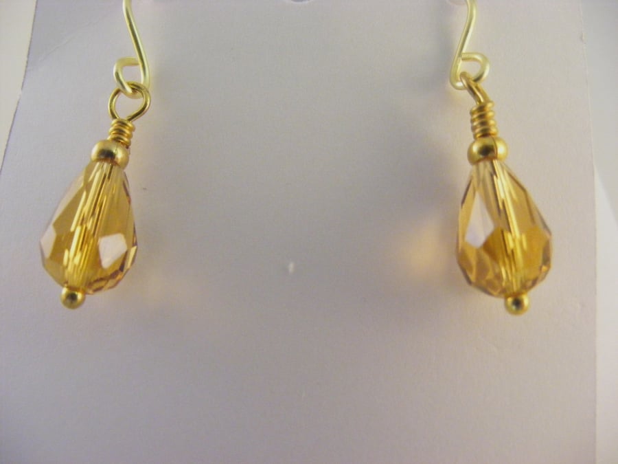 Seconds Sunday Topaz Crystal Drop Earrings