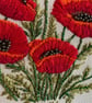 Hand embroidered Poppy Ring - Image 3