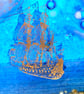Ghost Ship Fused Glass Panel - Image 3