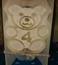 Alphabear Number 4 CUT & FOLD Book Folding Pattern - EMAILED PDF PATTERN - Image 4