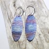  Handmade Coloured and Textured Titanium Earrings - UK Free Post