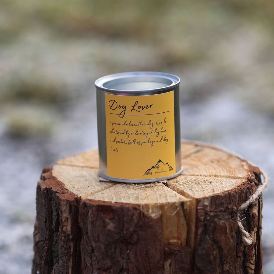 Gift for Dog Lovers - lemongrass candle - Dog Walking Gift - Handpoured Candle -