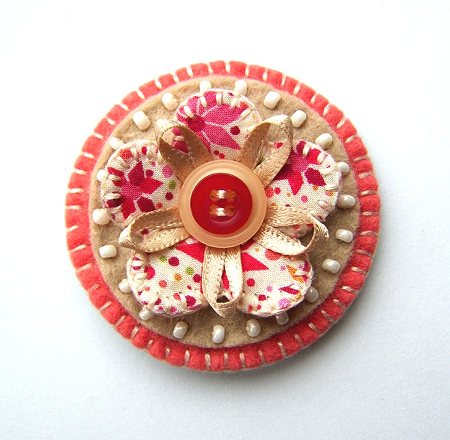SALE! Flower Brooch