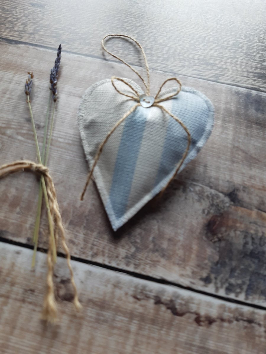 Lavender Filled Fabric Heart Decoration
