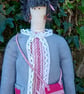 "Llinos" - Ladies Who Lunch - Handmade fabric doll - Image 4