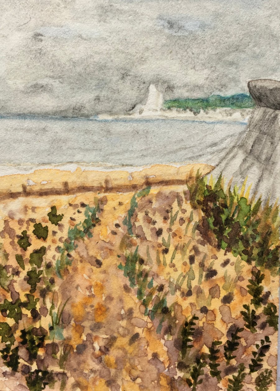 ACEO Autumn beach 