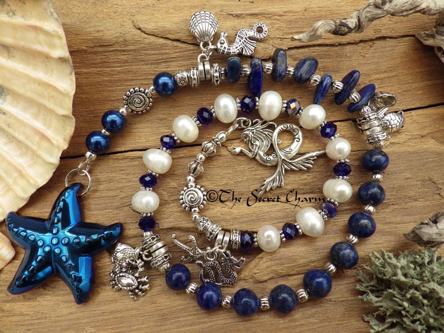 Sea Witch Morgana Prayer Beads, Meditation Beads
