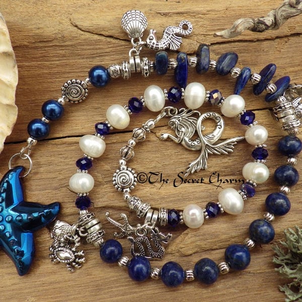 Sea Witch Morgana Prayer Beads, Meditation Beads