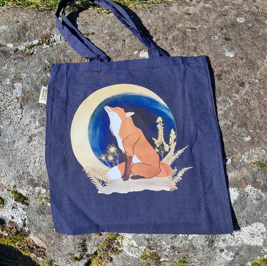 The Fox & The Moon Recycled Cotton Tote Bag 