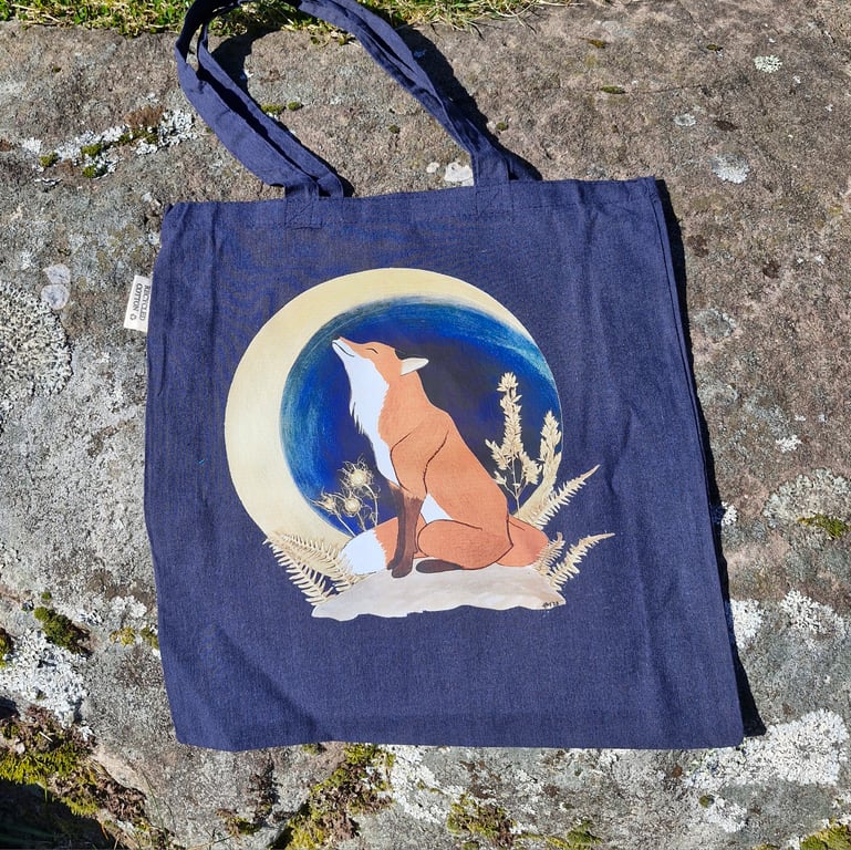 The Fox & The Moon Recycled Cotton Tote Bag 