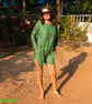 Hindu Print Kurta, Handmade Unisex Festival Tunic, Comfy Boho Indian
